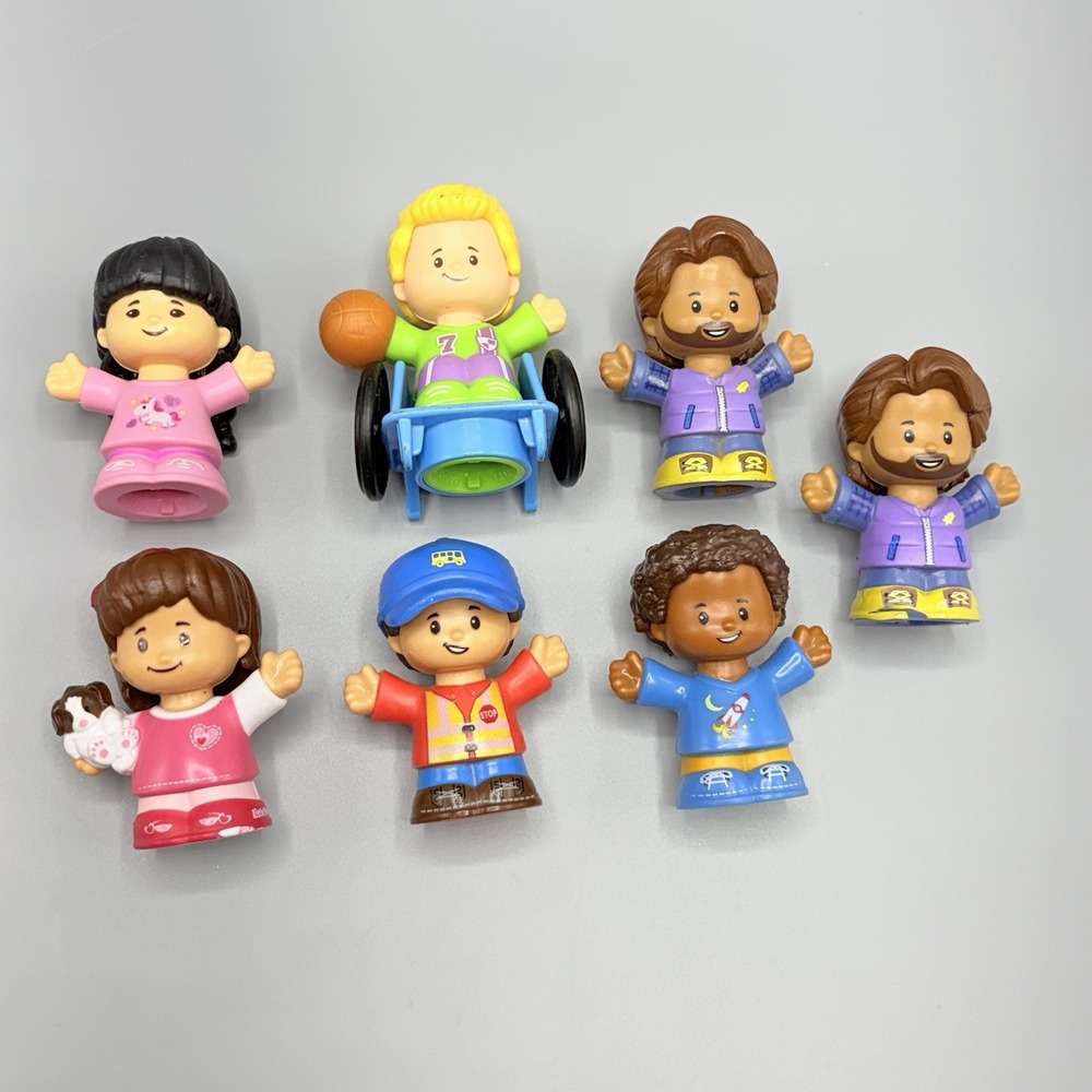 Fisher Price Little People Figures Lot 7 Assorted People Kids